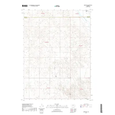 2017 Map of Anselmo NE, 2017 Print