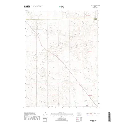 2017 Map of Anselmo NW, 2017 Print