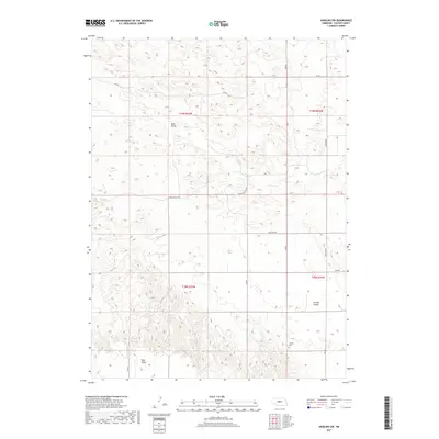 2017 Map of Anselmo SW, 2017 Print