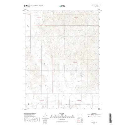 2017 Map of Ansley NE, 2017 Print