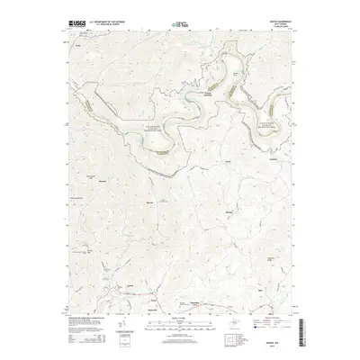 2014 Map of Ansted, 2014 Print