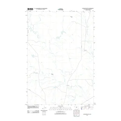 2012 Map of Antelope Butte, 2012 Print