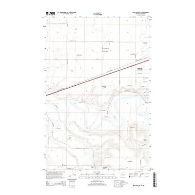 2014 Map of Antelope Butte, 2014 Print