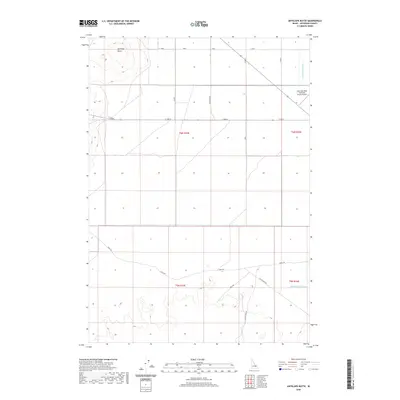 2020 Map of Antelope Butte, 2020 Print