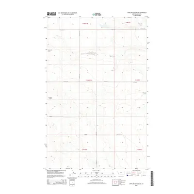 2014 Map of Antelope Coulee NW, 2014 Print