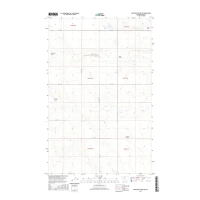 2017 Map of Antelope Coulee NW, 2017 Print