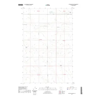 2020 Map of Antelope Coulee NW, 2020 Print