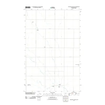 2011 Map of Antelope Coulee SE, 2011 Print