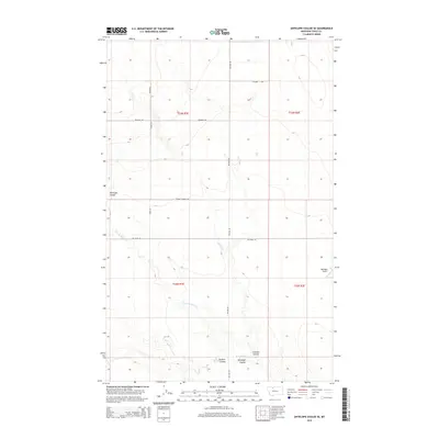 2014 Map of Antelope Coulee SE, 2014 Print