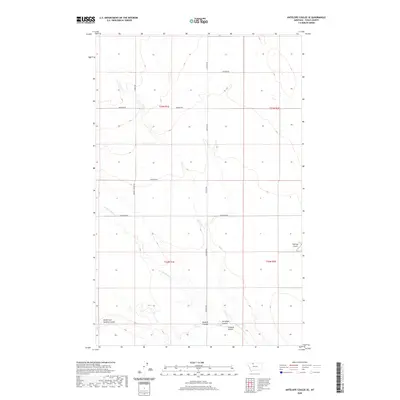 2020 Map of Antelope Coulee SE, 2020 Print