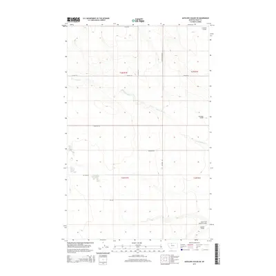 2014 Map of Antelope Coulee SW, 2014 Print