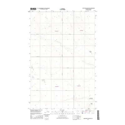 2017 Map of Antelope Coulee SW, 2017 Print
