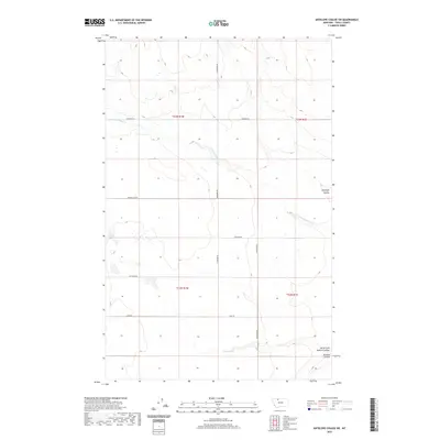 2020 Map of Antelope Coulee SW, 2020 Print