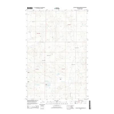 2014 Map of Antelope Creek Reservoir, 2014 Print
