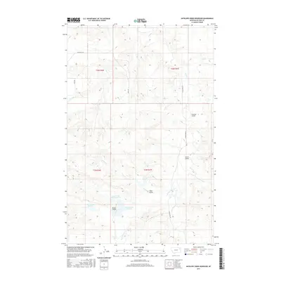 2017 Map of Antelope Creek Reservoir, 2017 Print