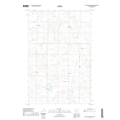 2020 Map of Antelope Creek Reservoir, 2020 Print