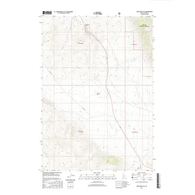 2017 Map of Antelope Flat, 2017 Print