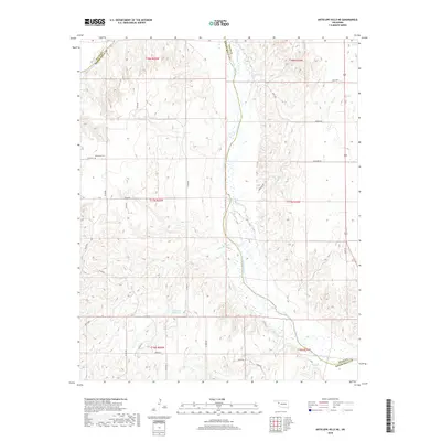 2018 Map of Antelope Hills NE, 2018 Print