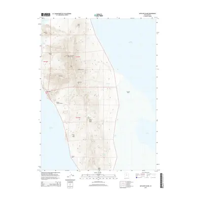 2014 Map of Antelope Island, 2014 Print