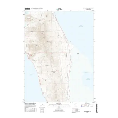 2017 Map of Antelope Island, 2017 Print