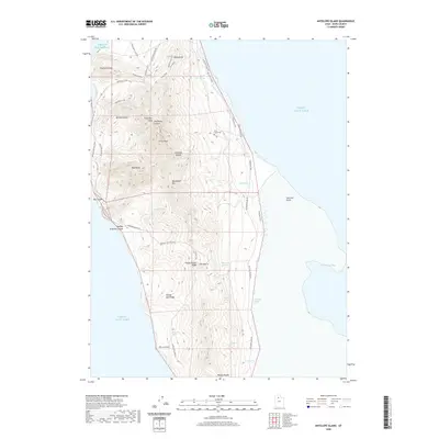 2020 Map of Antelope Island, 2020 Print