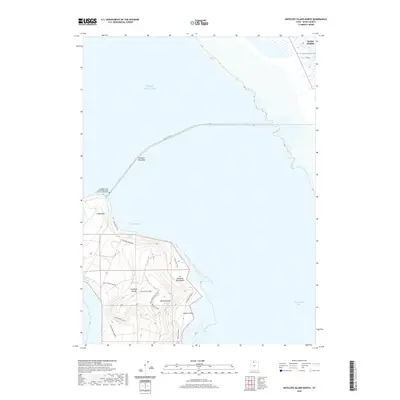 2020 Map of Antelope Island North, 2020 Print