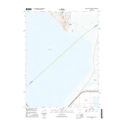 2017 Map of Antelope Island South, 2017 Print