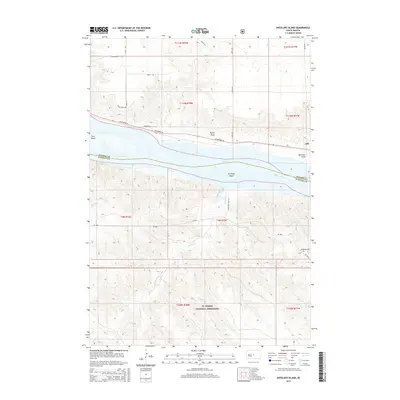 2015 Map of Antelope Island, 2015 Print