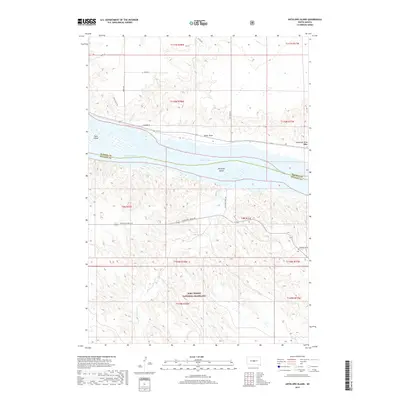2017 Map of Antelope Island, 2017 Print
