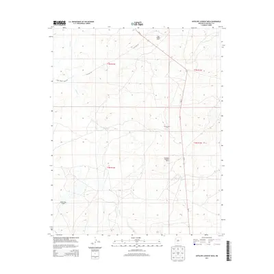 2013 Map of Antelope Lookout Mesa, 2013 Print