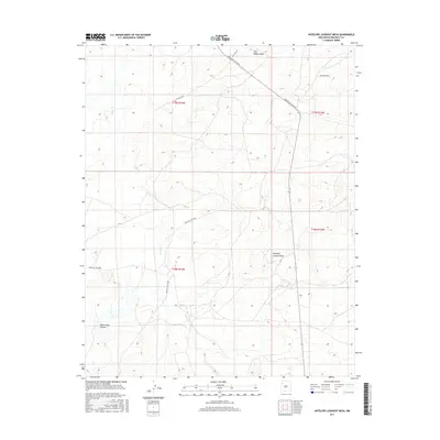 2017 Map of Antelope Lookout Mesa, 2017 Print