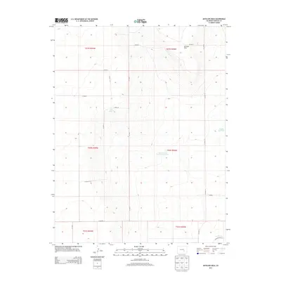 2013 Map of Antelope Mesa, 2013 Print