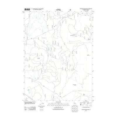 2012 Map of Antelope Mountain, 2012 Print