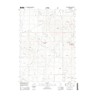 2015 Map of Antelope Mountain, 2015 Print