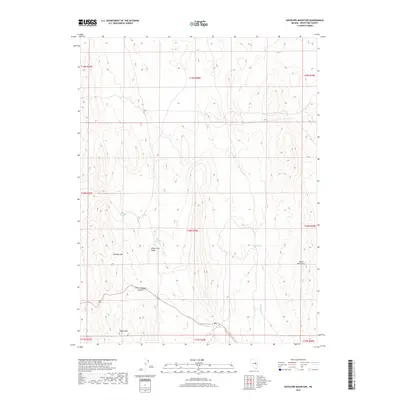 2018 Map of Antelope Mountain, 2018 Print