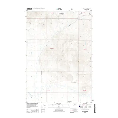 2014 Map of Antelope Peak, 2014 Print