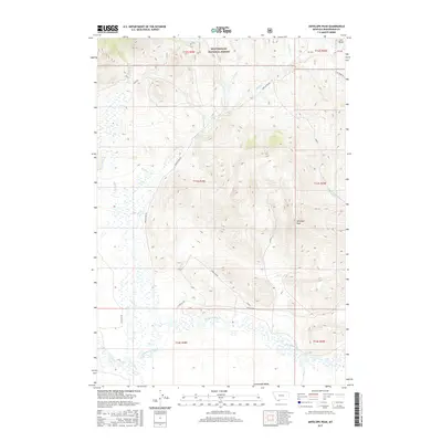 2017 Map of Antelope Peak, 2017 Print