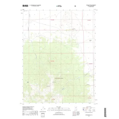 2018 Map of Antelope Peak, 2018 Print