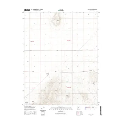 2014 Map of Antelope Peak, 2014 Print