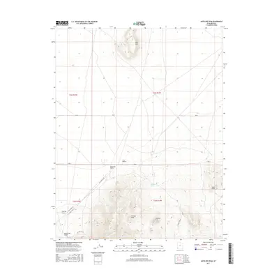 2017 Map of Antelope Peak, 2017 Print