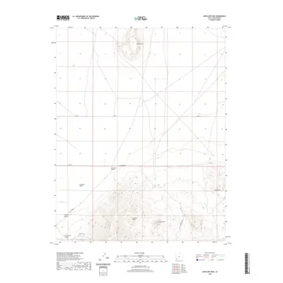 2020 Map of Antelope Peak, 2020 Print