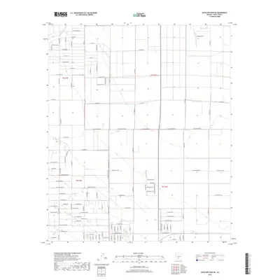 2018 Map of Antelope Peak NE, 2018 Print