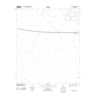 2011 Map of Antelope Peak, 2011 Print