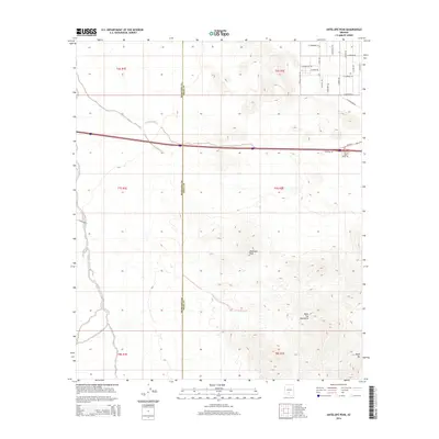 2014 Map of Antelope Peak, 2014 Print
