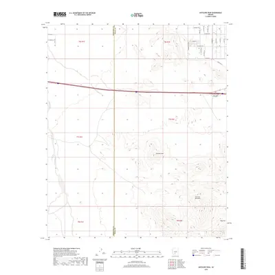2018 Map of Antelope Peak, 2018 Print