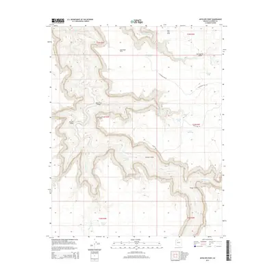 2014 Map of Antelope Point, 2014 Print