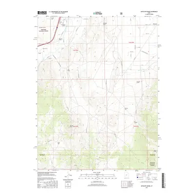 2017 Map of Antelope Range, 2017 Print
