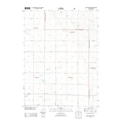 2013 Map of Antelope Reservoir, 2013 Print