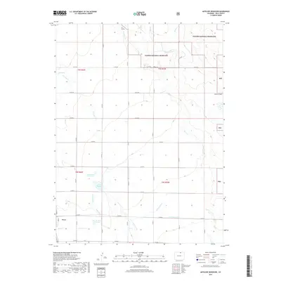 2019 Map of Antelope Reservoir, 2019 Print