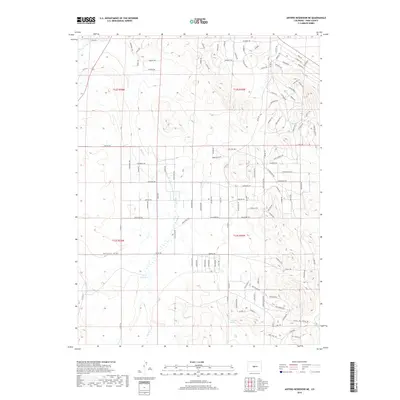 2019 Map of Antero Reservoir NE, 2019 Print